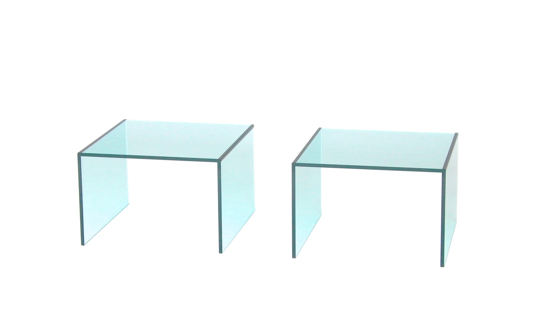 Ecktisch pures Glas TUNEL-VG Tische nach Maß