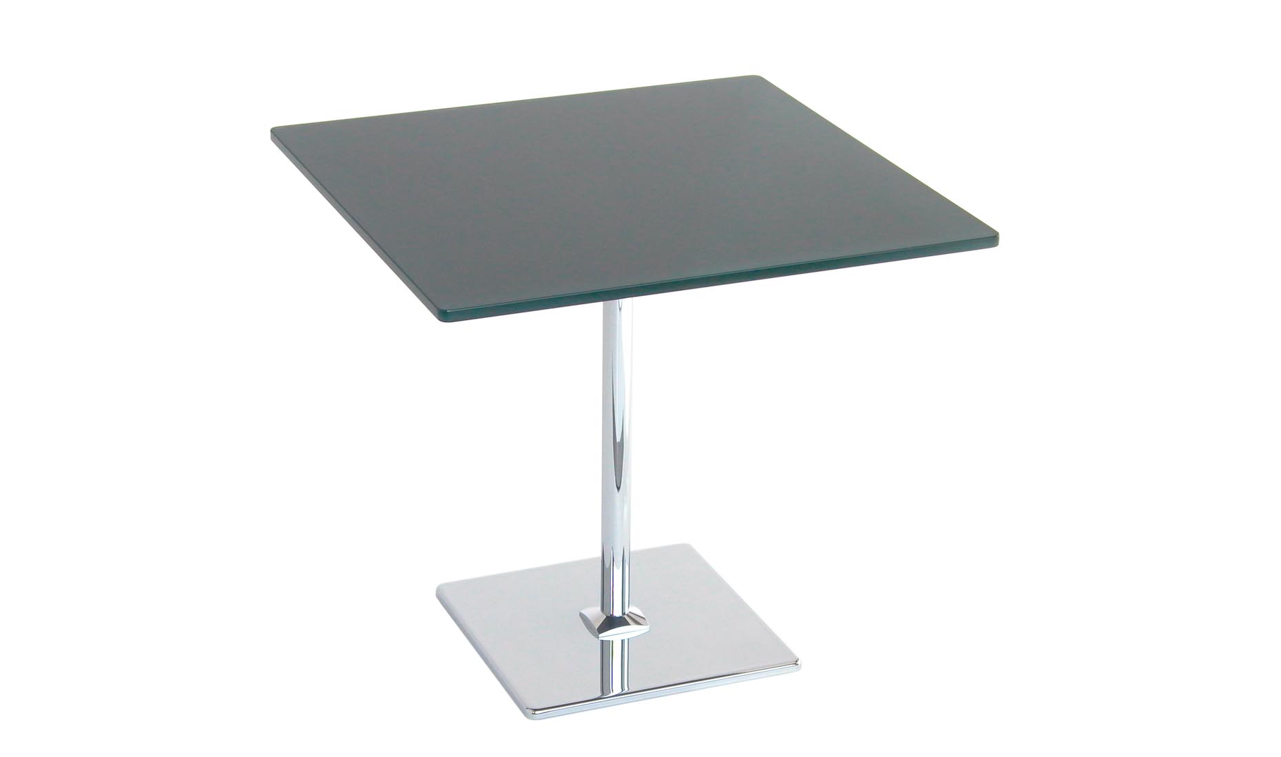 Beistelltische nach Maß CENTRO BODEN-Q - Glas, Edelstahl, Chrom