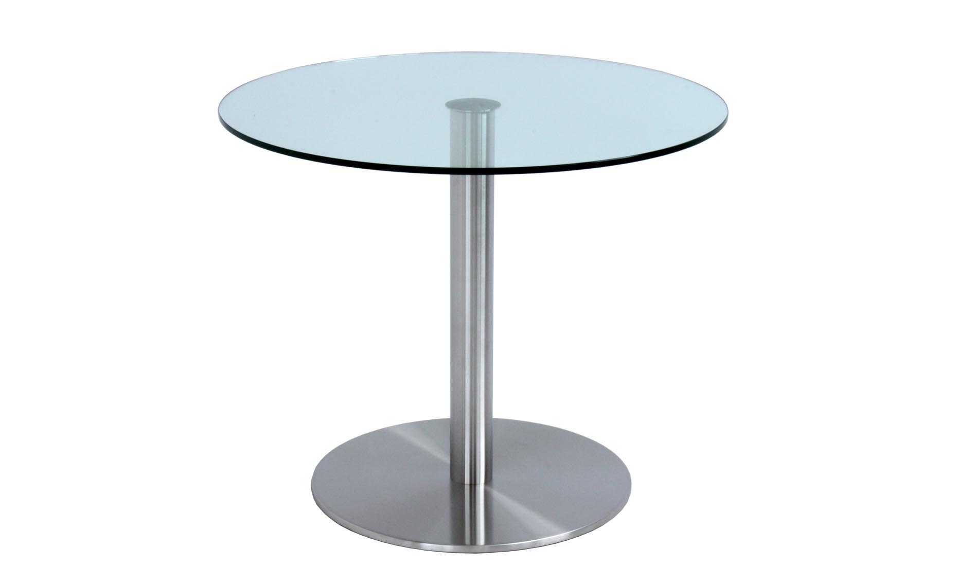 CENTRO Küchentische, Esstische, runde Glastische Optiwhite, Float, Satinato-Glas