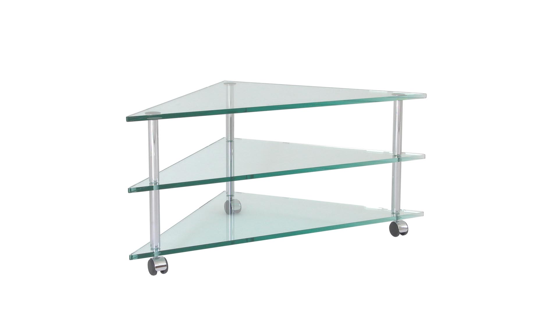 ETAGE-3B Regale, TV-Racks nach Maß - Glasmöbel - Satinato Glas, helles Glas (Optiwhite), Rauchglas