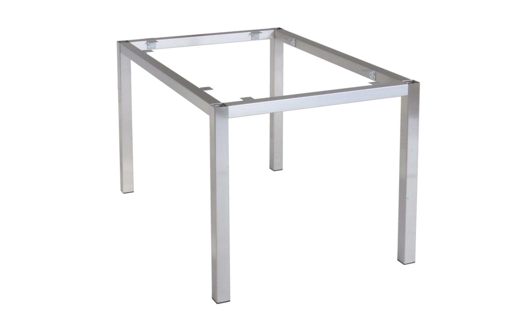 FRAME Tischrahmen nach Maß aus Edelstahl für Holzplatten und Steinplatten