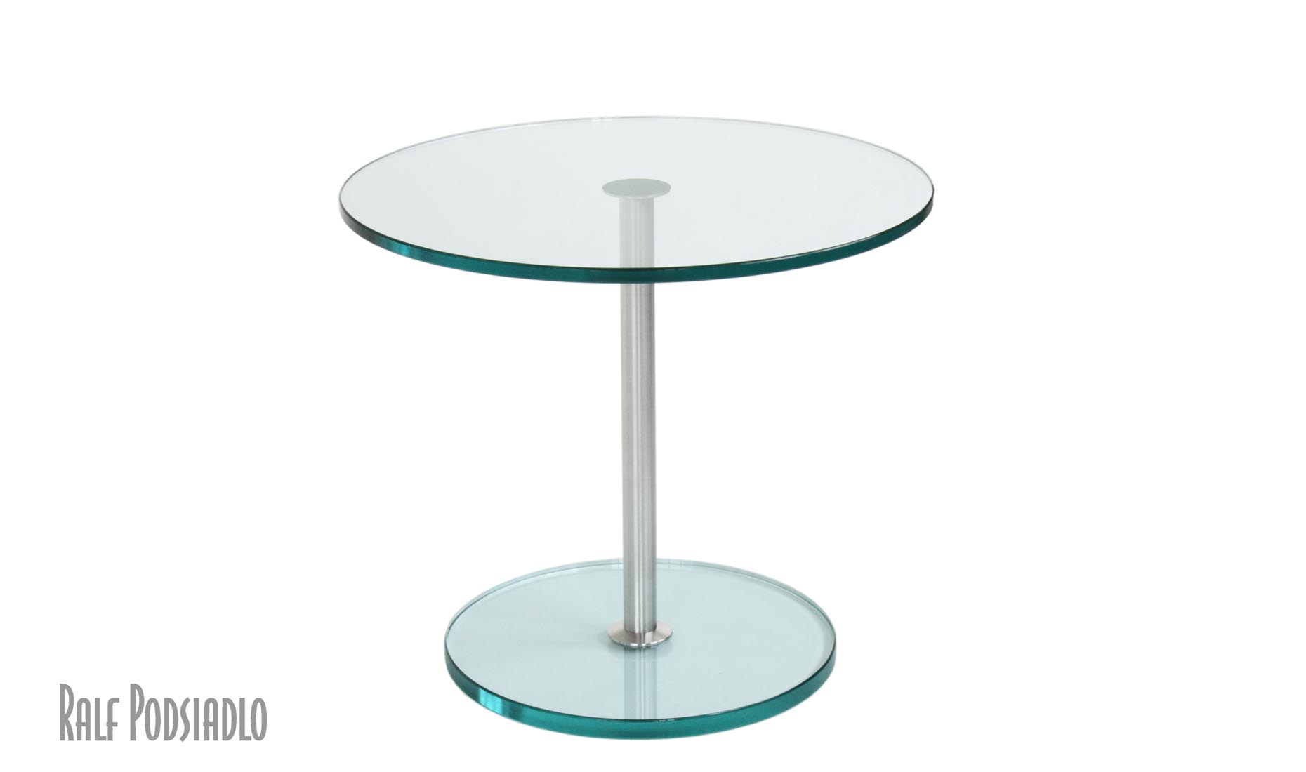 Glas-Beistelltische nach Maß CENTRO Bodenplatte aus Glas