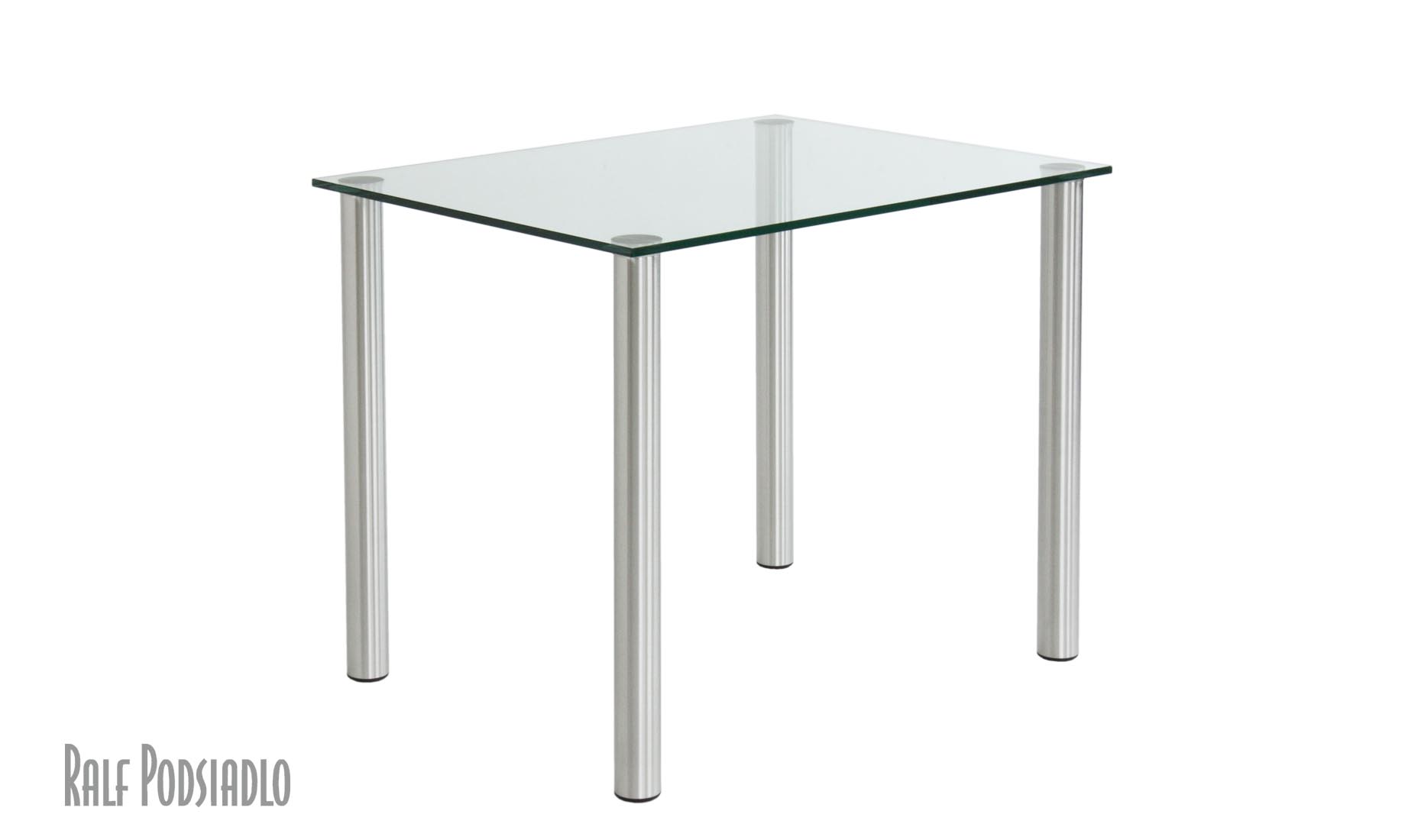 Esstische u. Küchentische auf Maß, klares o. weißes Glas (Optiwhite)