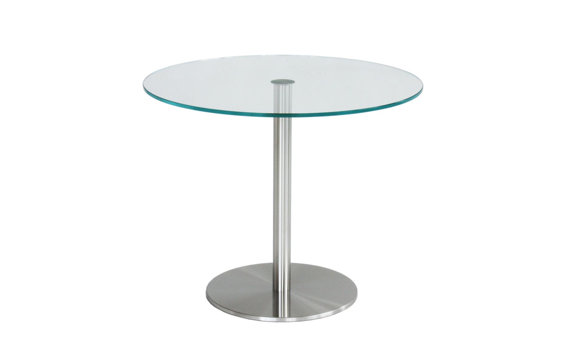 CENTRO Küchentische, Esstische, runde Glastische Optiwhite nach Maß