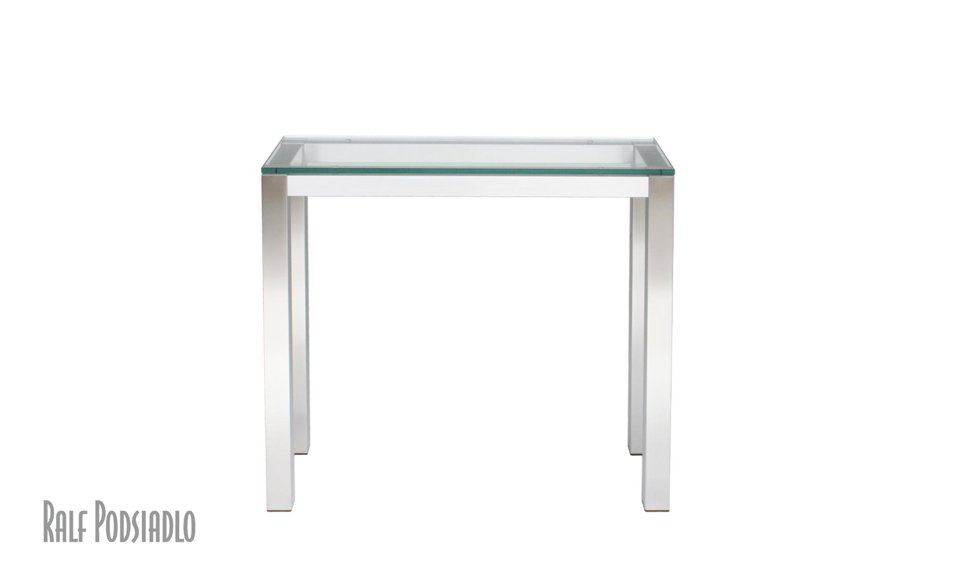 moderne Glas-Konsole auf Maß - hergestellt in Deutschland