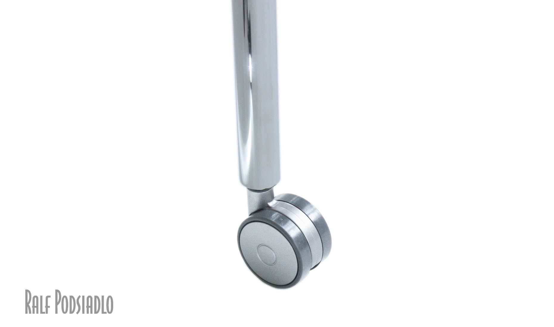 Rolle Edelstahlfarbig - Glastische, Couchtische, Beistelltische