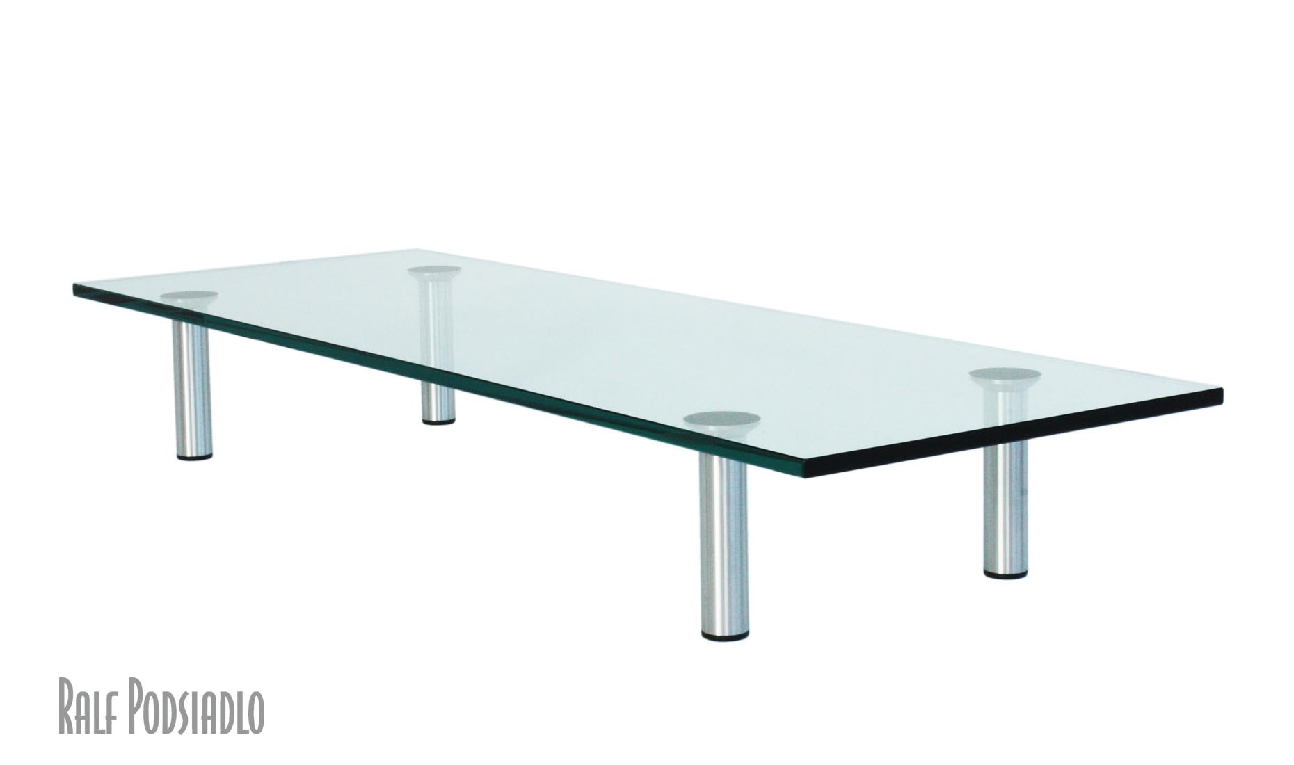 OBJEKT-30 Glastisch TV-Rack Glas-Aufsatz