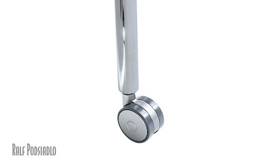 Design Rolle D60mm für Glas-Couchtische